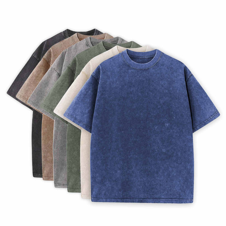 6-Pack of Ultra-Comfort 230GSM Loose Fit Washed T-Shirts