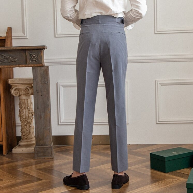 Stylish Buckle Detail Trousers for Men