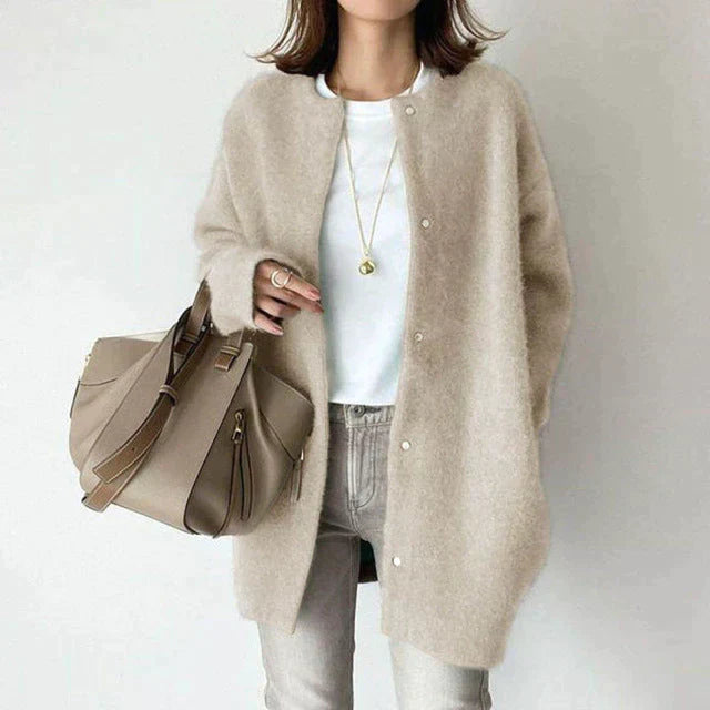Chic Vintage-Inspired Loose Cardigan Vest