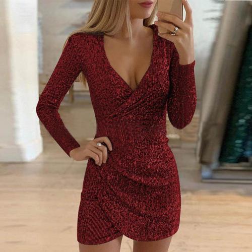 Dazzling Glitter Mini Dress for Sparkling Celebrations