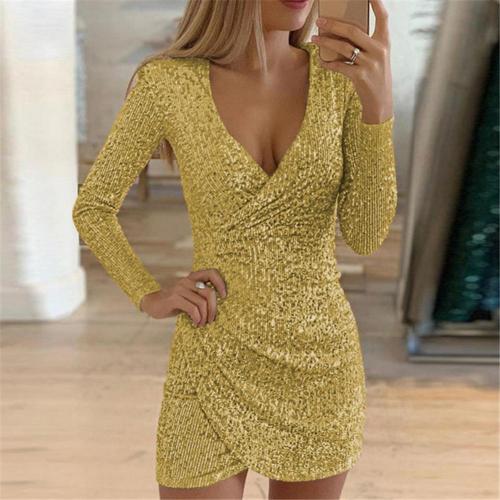 Dazzling Glitter Mini Dress for Sparkling Celebrations