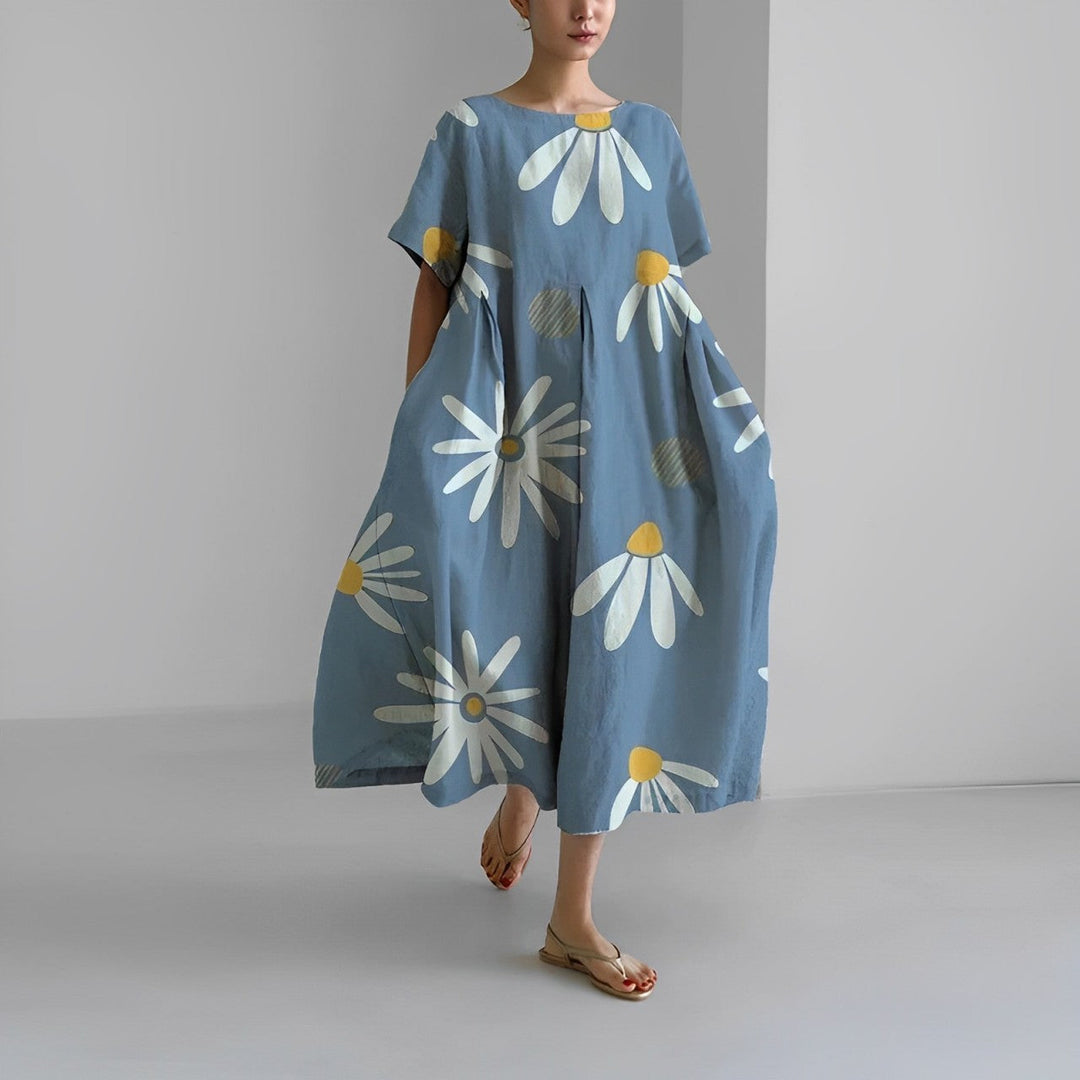 Delightfully Comfortable Floral Cotton Dress for Every Occasion