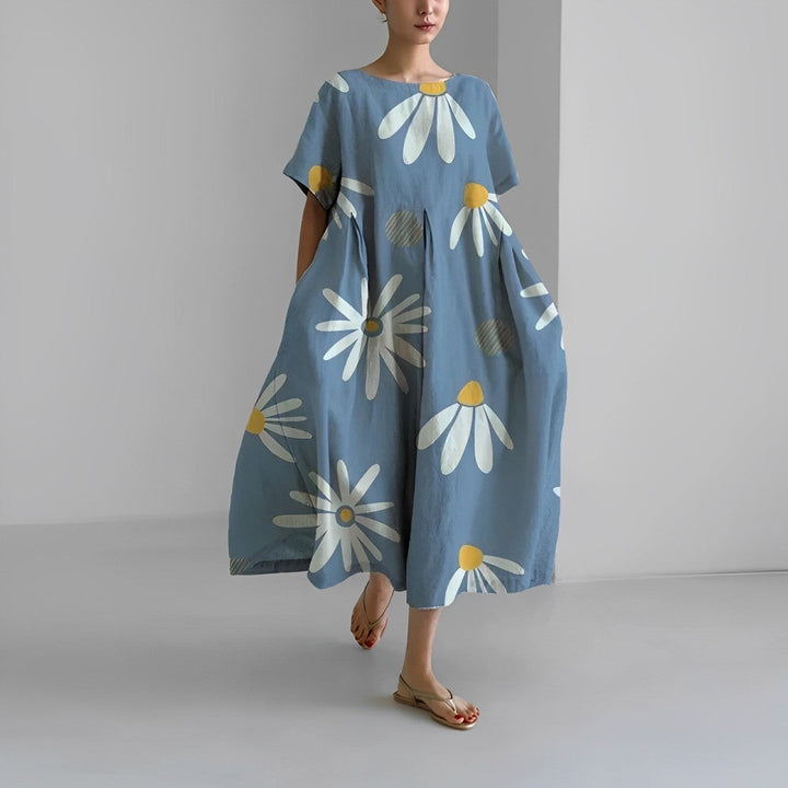 Delightfully Comfortable Floral Cotton Dress for Every Occasion